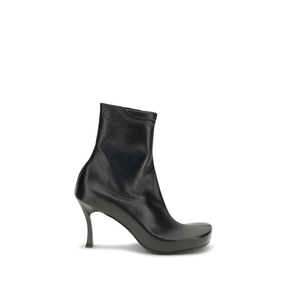Black Calf Leather Bos Taurus Ankle Boots