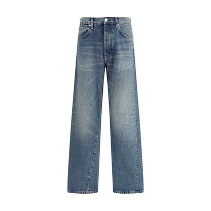 Blue Cotton Jeans Denim