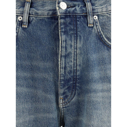Blue Cotton Jeans Denim