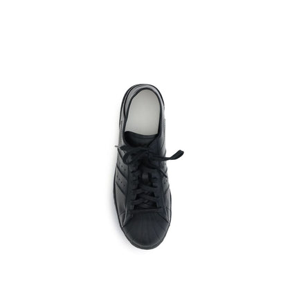 Black Calf Leather Bos Taurus Sneakers