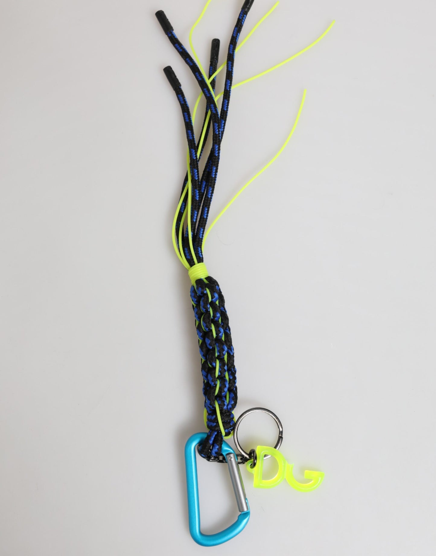 Multicolor Polyester Tape String DG Logo Keychain Keyring