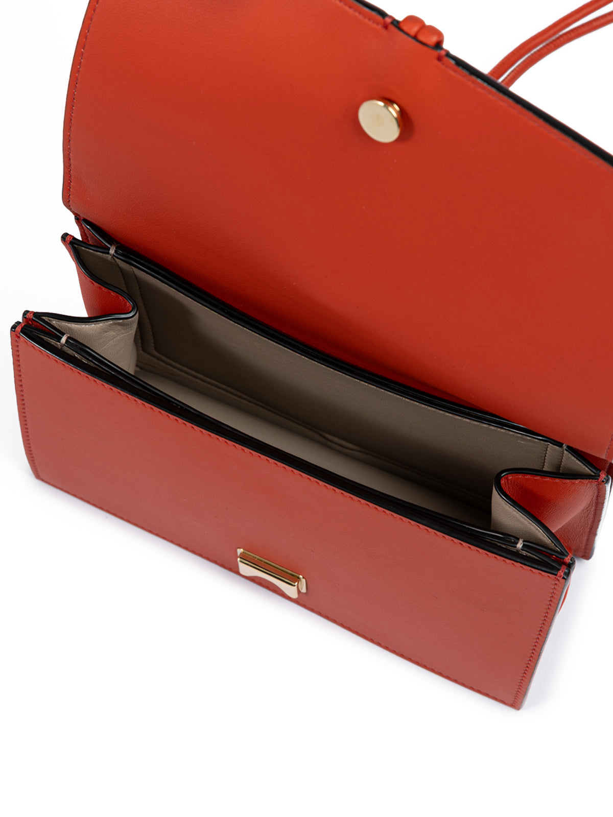 Red Leather Clutch Bag