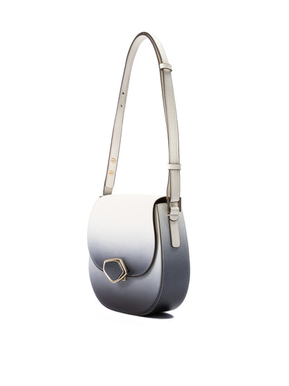 Bicolour Leather Shoulder Bag