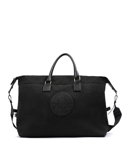 Black Fabric Weekend Travel Bag