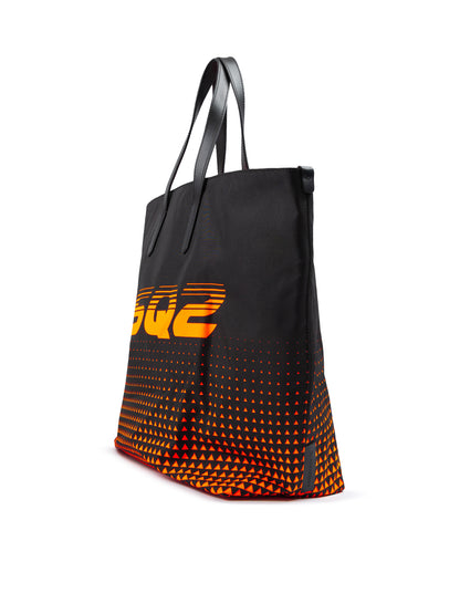 Bicolour Polyester Logo Shopping Bag