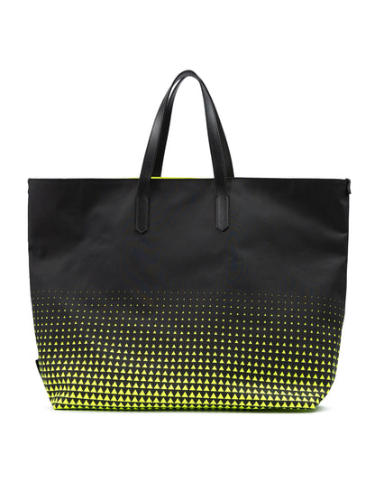Bicolour Polyester Logo Shopping Bag