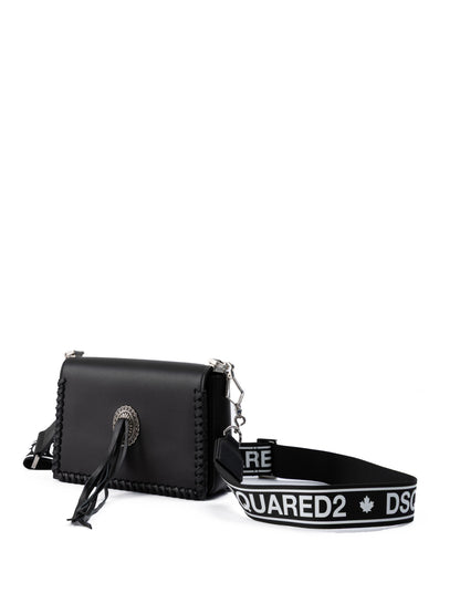 Black Leather Crossbody Bag