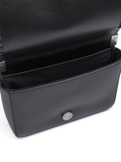 Black Leather Crossbody Bag