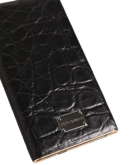 Black Exoctic Leather Embossed 3000mAh Power Bank Charger USB