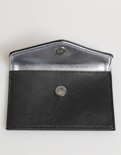 Black Saffiano Leather Envelope Holder Men's Accessory Wallet