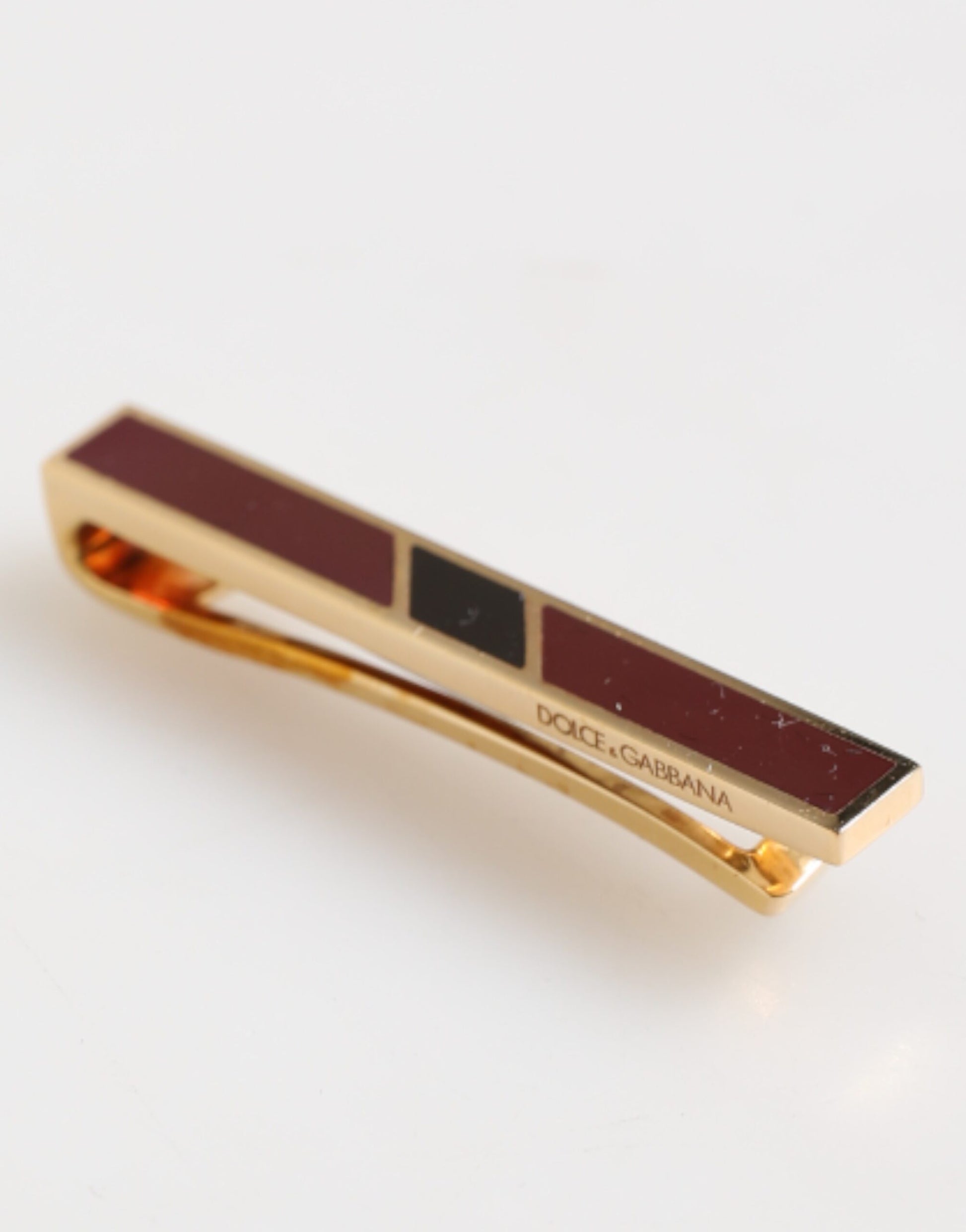 Multicolor Gold Tone Brass Men's Accessory Tie Clip Bar