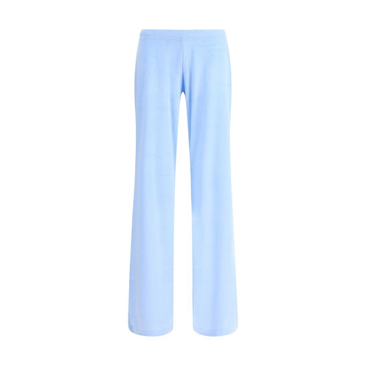 Light Blue Triacetate Casual Pants