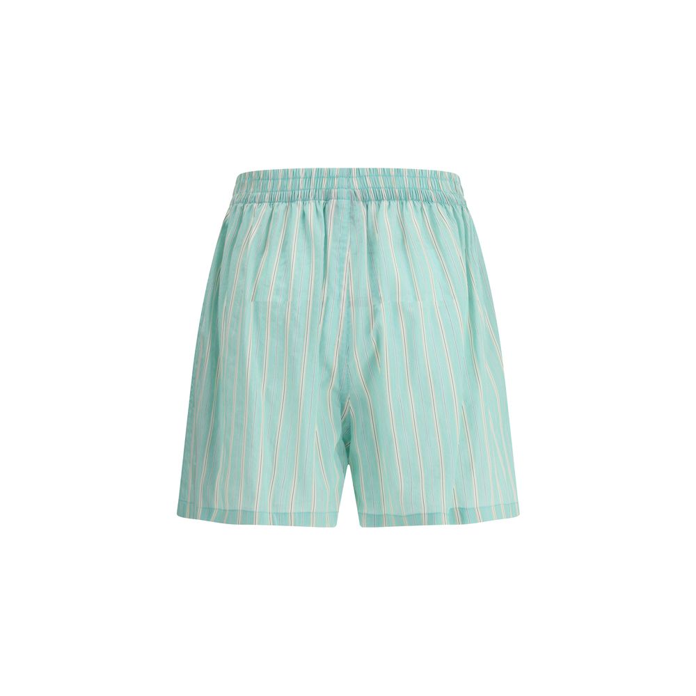 Bicolor Copper Bermuda Shorts