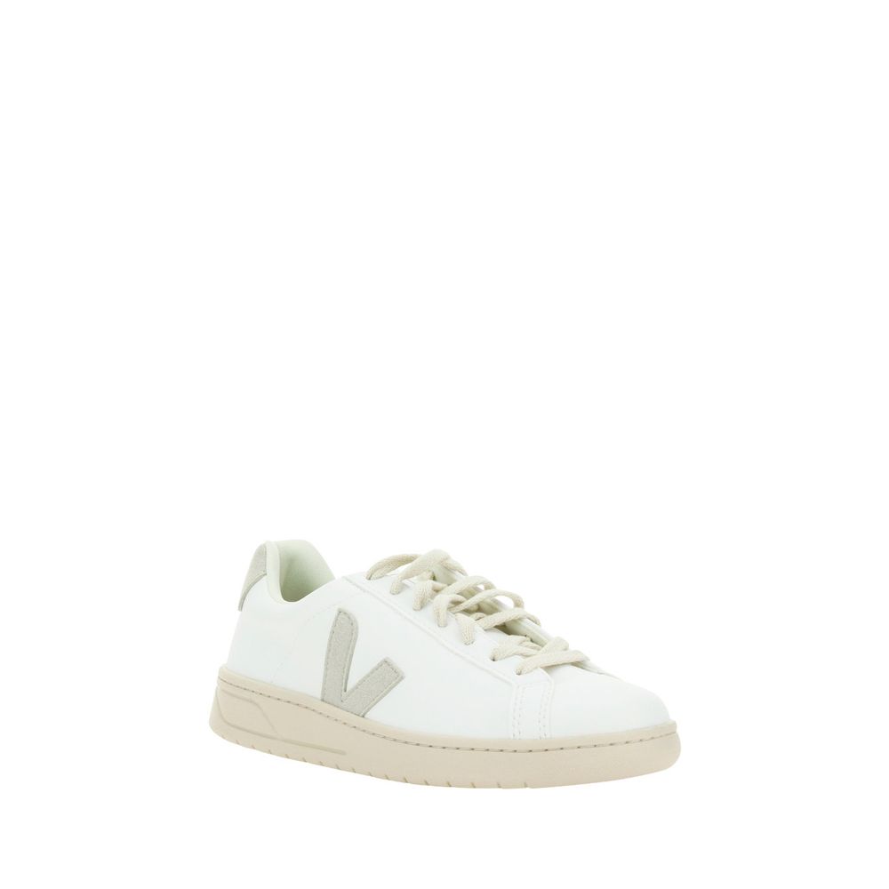 White Rubber Low Top Sneakers