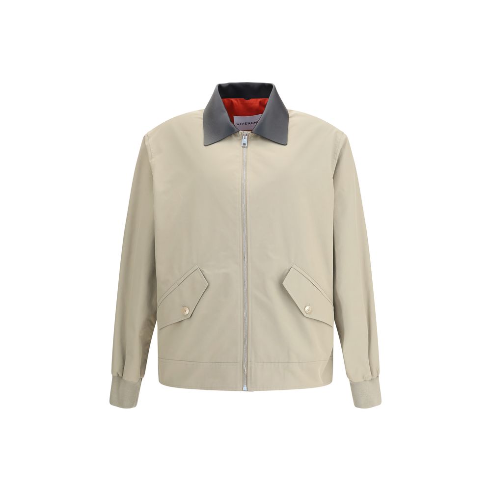 Beige Cotton Jackets And Coat