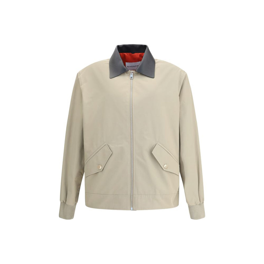 Beige Cotton Jackets And Coat
