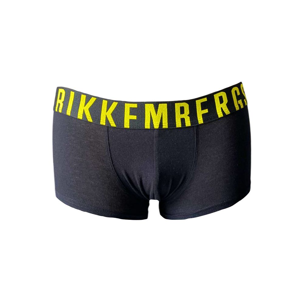 Black Cotton Men Boxer