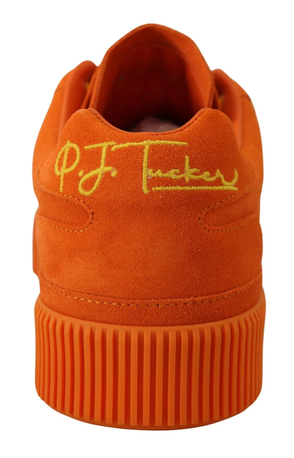 Orange Leather P.j. Tucker Men Sneakers Shoes