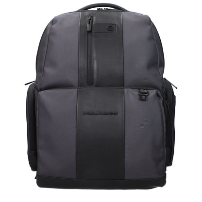 Gray Nylon Backpack