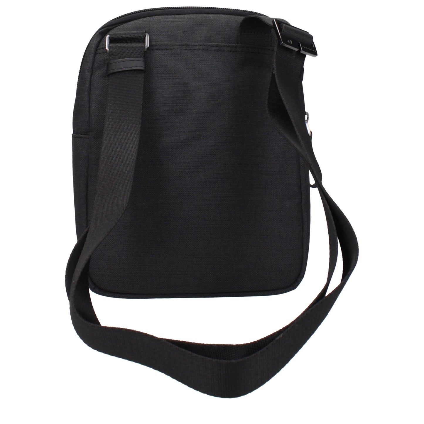 Black Fabric Crossbody Bag
