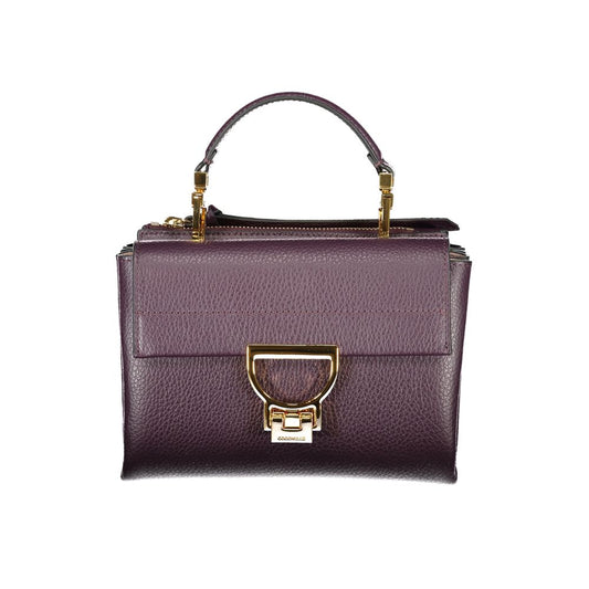 Purple Leather Women Handbag