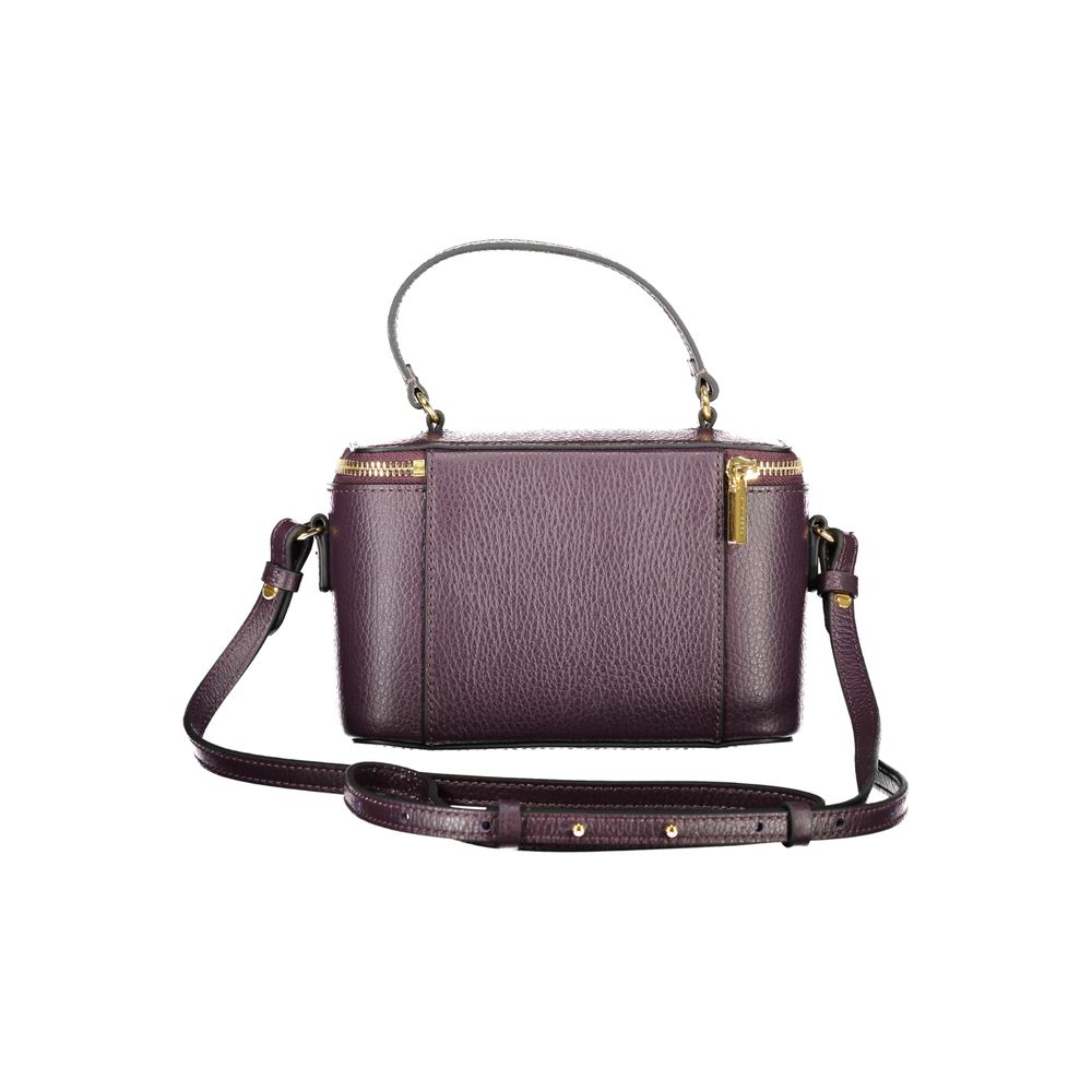 Purple Leather Handbag