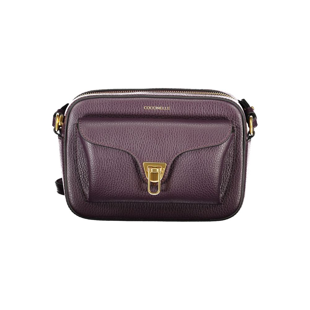 Purple Leather Women Handbag