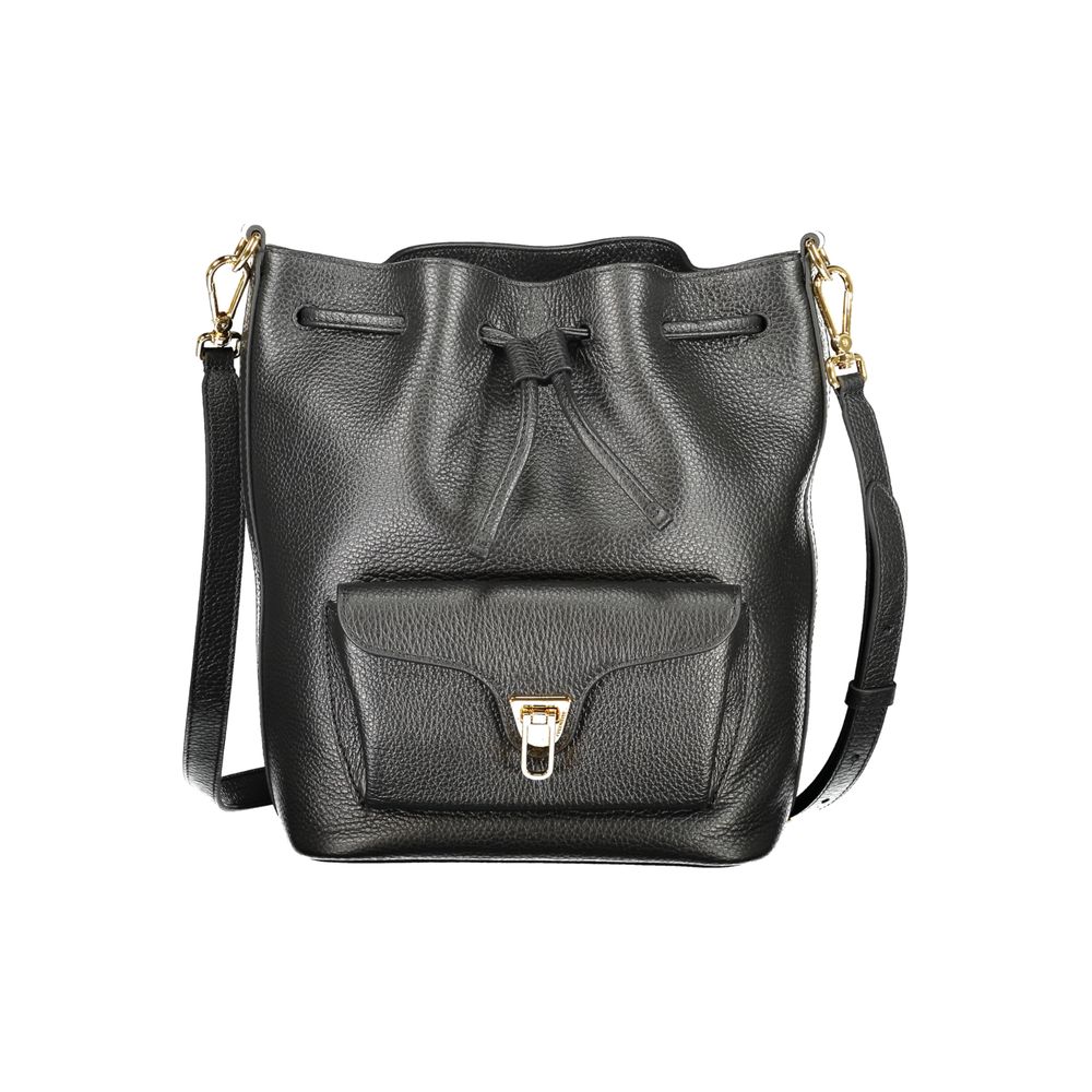 Black Leather Women Handbag