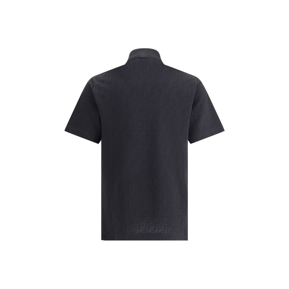 Black Cotton Polo Shirt