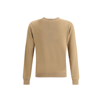Beige Fleece Wool Sweatshirt