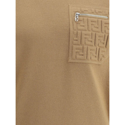 Beige Fleece Wool Sweatshirt
