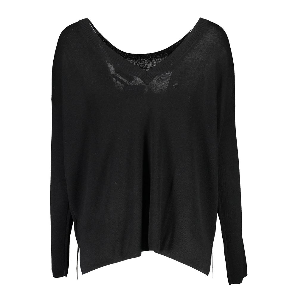 Black Wool Women's Sweater