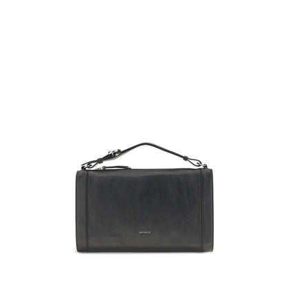 Black Calf Leather Bos Taurus Handbag