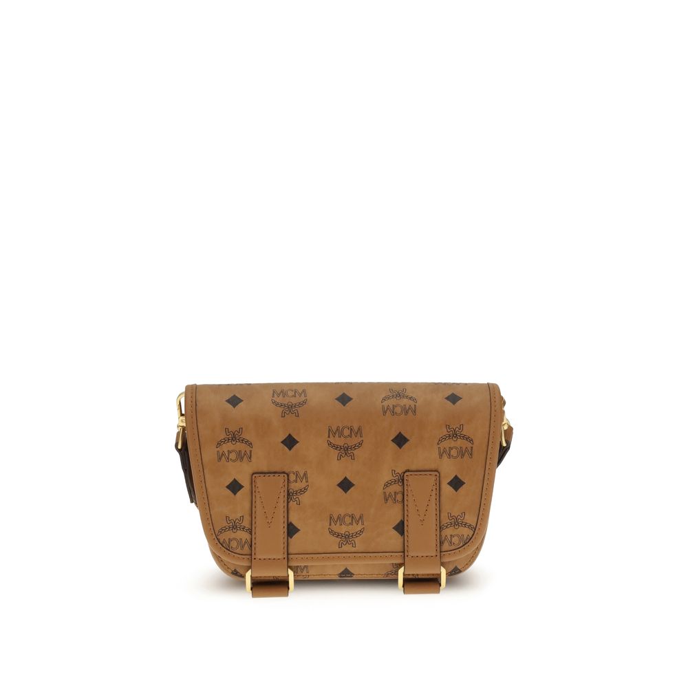 Brown Polyethylene Shoulder Bag