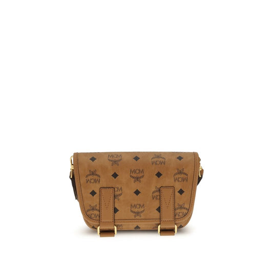 Brown Polyethylene Shoulder Bag