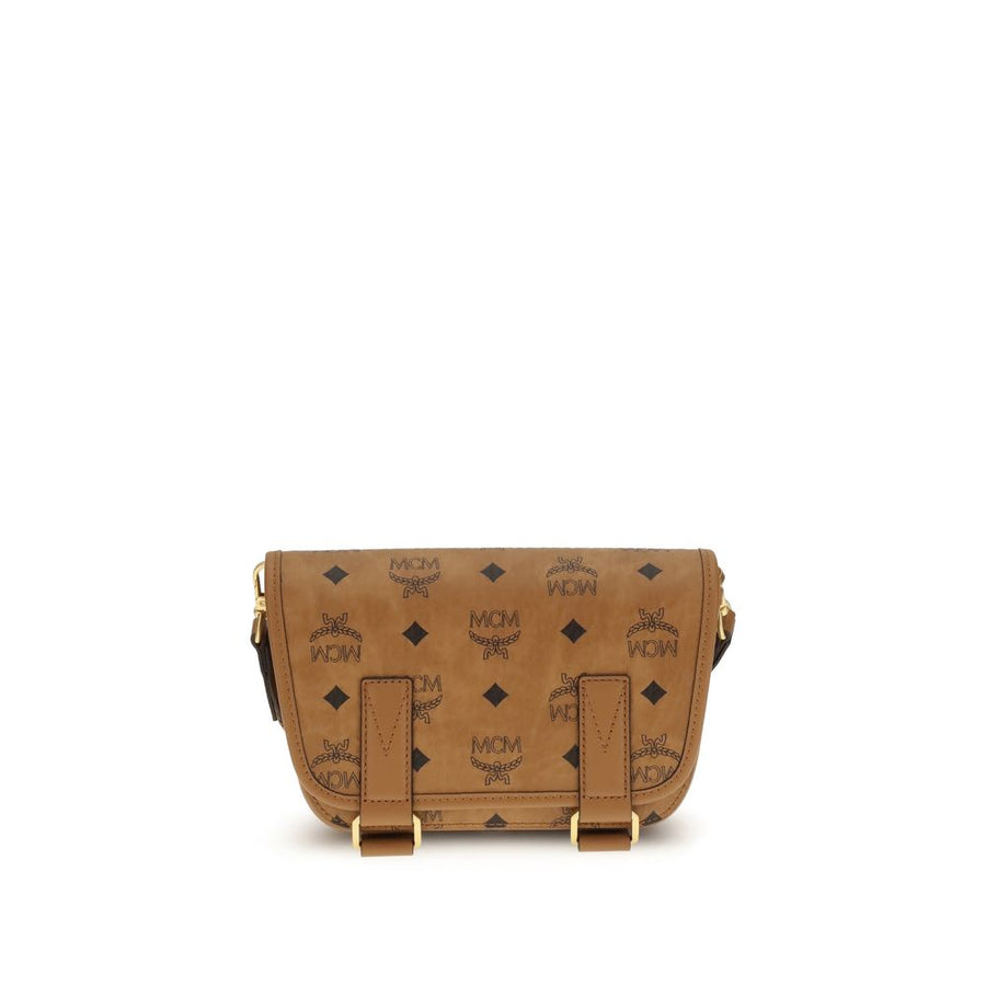 Brown Polyethylene Shoulder Bag