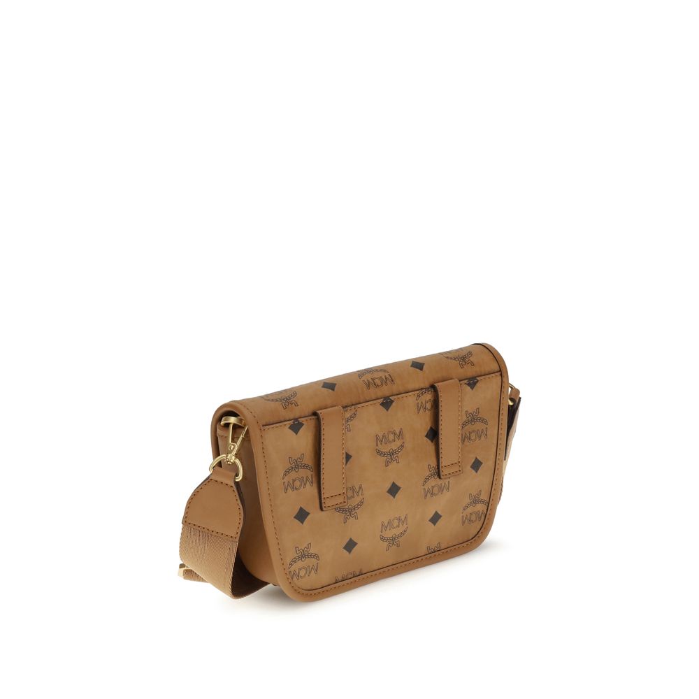 Brown Polyethylene Shoulder Bag