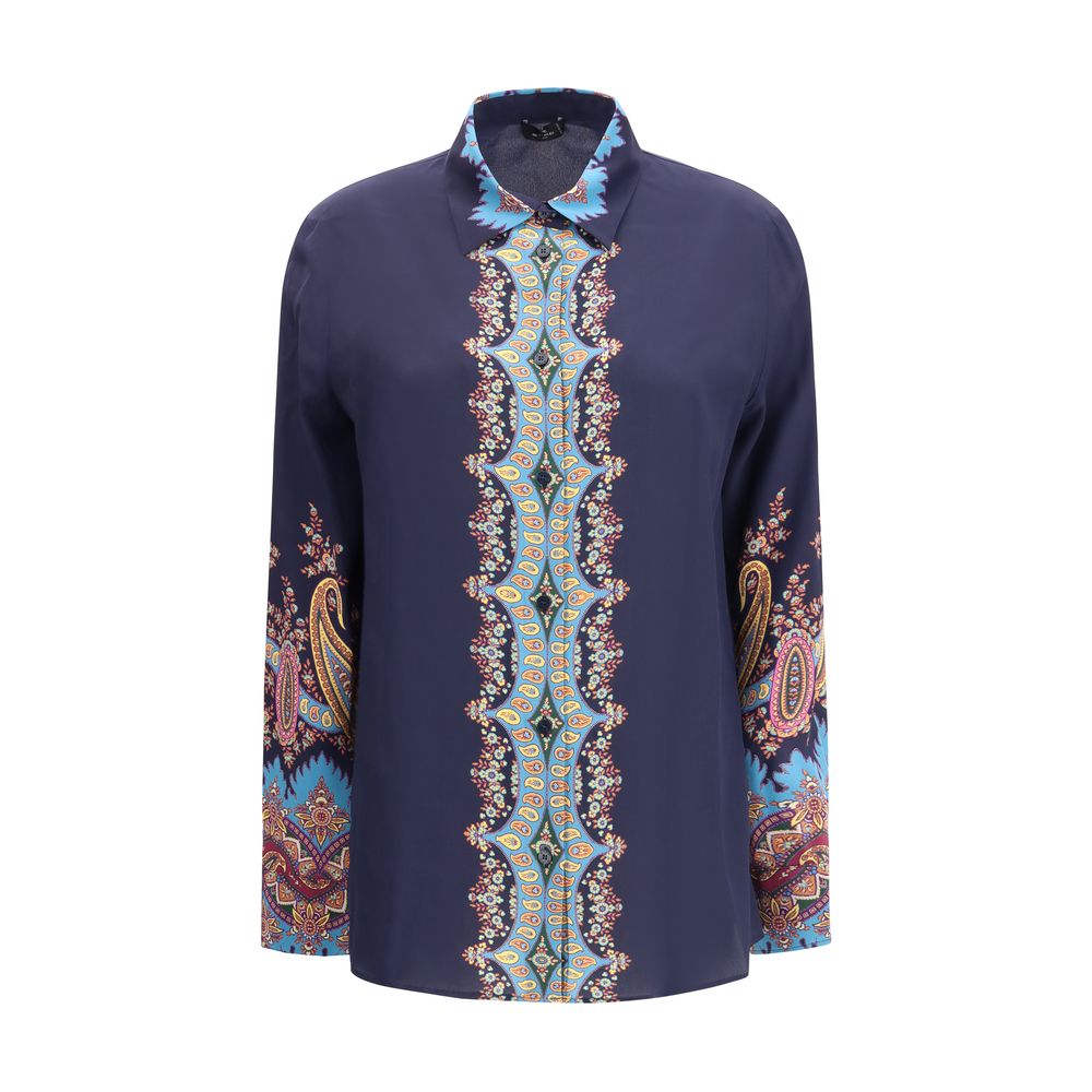 Multicolor Silk Pattern Shirt