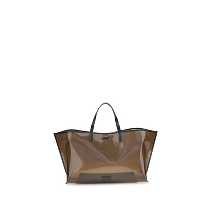 Brown Pvc Handbag