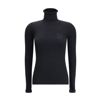 Black Fleece Wool Sweatshirt