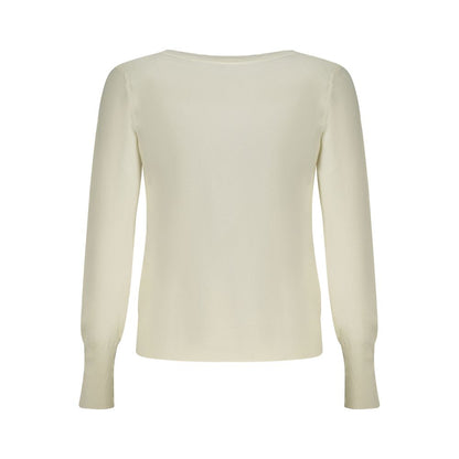 Bianco Viscosa Womens Cardigan