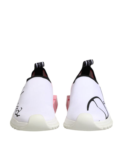 White Pink Low Top Sorrento Sneakers Shoes