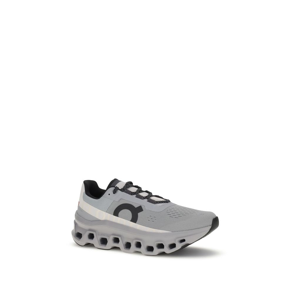 Gray Polyester Athletic Sneakers