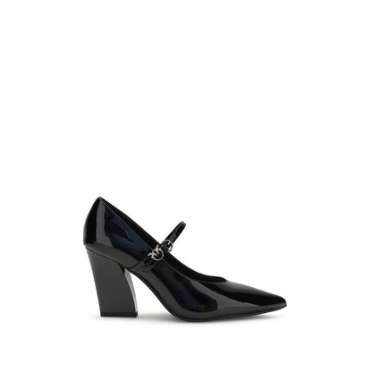 Black Calf Leather Bos Taurus High Heel Pumps