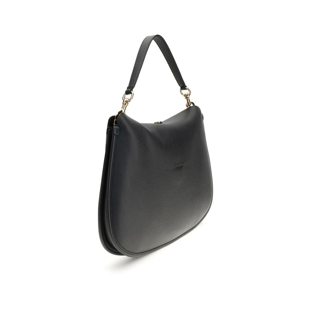 Black Calf Leather Bos Taurus Shoulder Bag