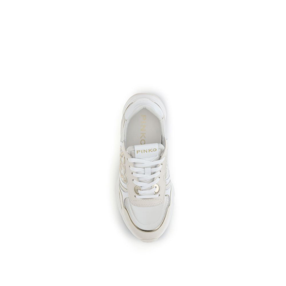 White Cotton Athletic Sneakers