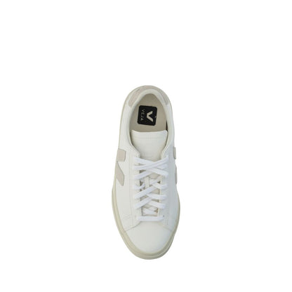 White Calf Leather Bos Taurus Low Top Sneakers