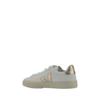 White Calf Leather Bos Taurus Low Top Sneakers
