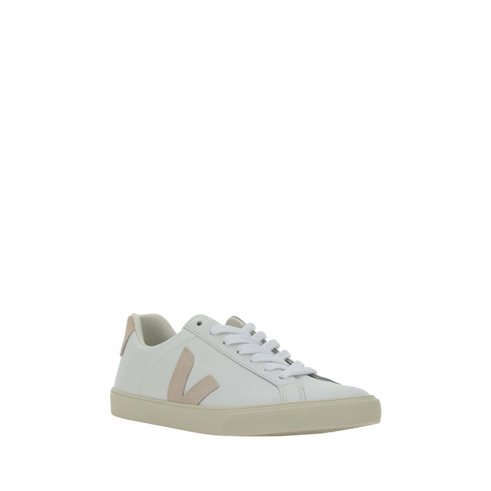 White Calf Leather Bos Taurus Sneakers