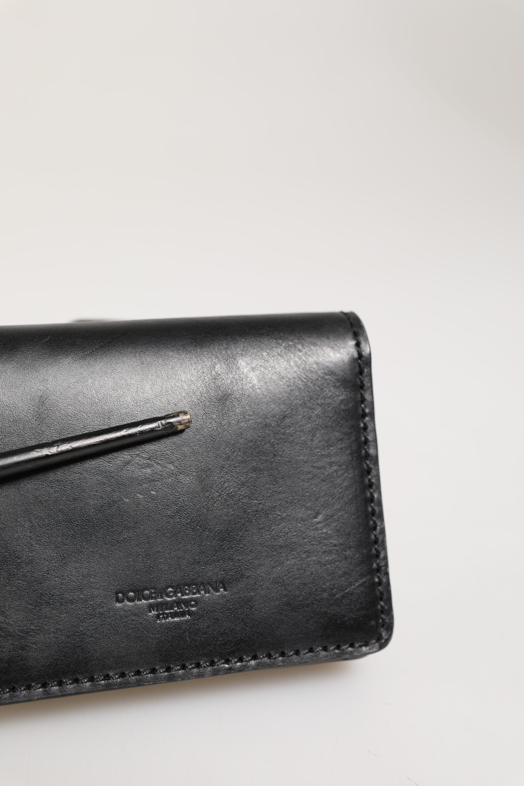 Black Leather Bifold Card Holder Mens Coin Purse Key Clip Wallet